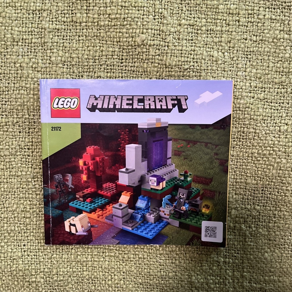 LEGO Minecraft: The Ruined‎ Portal (21172) Instruction Manual Booklet Only - Picture 1 of 4